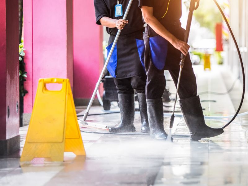 Cleaning a Commercial Property